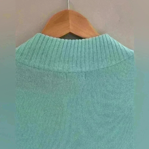 NWT Beautiful Light Mint Green Open Long Cardigan Sweater One Size - Picture 11 of 11